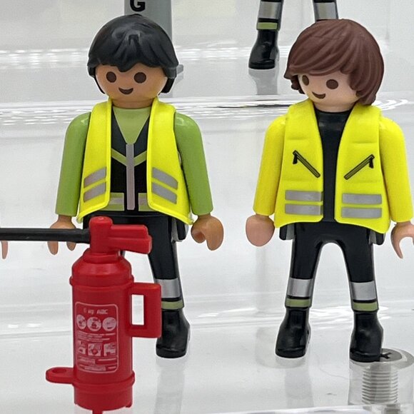 Playmobil Figures Construction Workers + accessories lot of 9 Welder - Picture 6 of 9